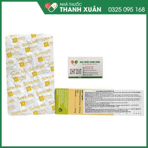 Soya-NG - Viên uống giúp cân bằng nội tiết tố nữ hộp 60 viên